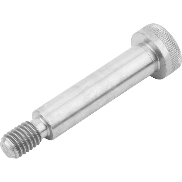 Shoulder Screw, M10 Thr Sz, 16 mm Thr Lg, 70 mm Shoulder Lg, Stainless Steel